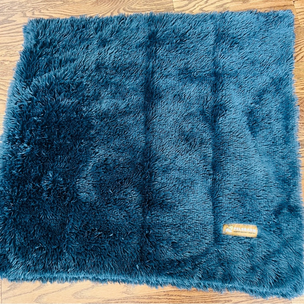 Pelsbarn Calming Relief Dog Blanket Faux Fur Comforting Blue 🆕 approx 35” x 37”
